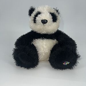 Ganz Panda Bear Webkinz Black White No Code Stuffed‎ Animal Plush Toy 7"